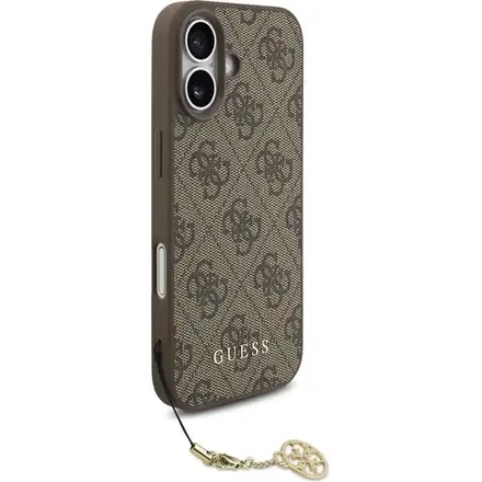 Guess 4G Charm MagSafe kryt iPhone 17 hnědý