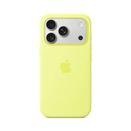 Apple iPhone 17 Pro Silicone Case with MagSafe – Neon Yellow