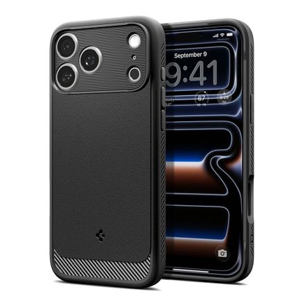 Spigen kryt Rugged Armor MagFit pro iPhone 17 Pro Max/18 Pro Max - Matte Black