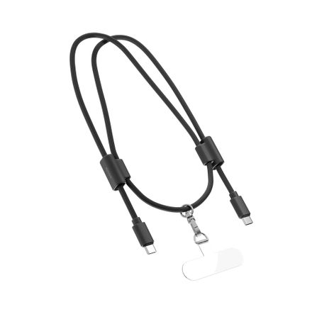 Epico Phone Lanyard s USB-C na USB-C kabelem - černá