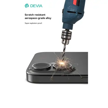 Devia Peak Series Lens Protector pro iPhone 16/16 Plus - Silver