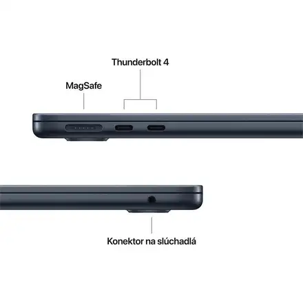 EDU MacBook Air 13" Apple M5 10core CPU 8core GPU 16GB 512GB Temně inkoustový CZ