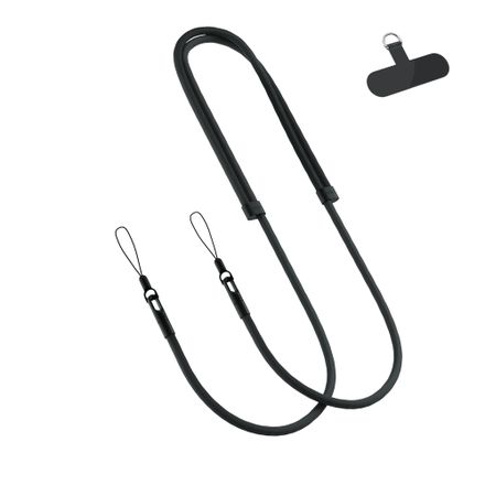 Spello Rope Crossbody Strap - černá