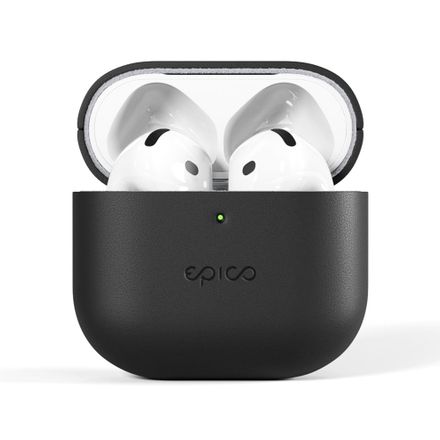 Epico Leather Case Airpods 4/4 (ANC) - černá