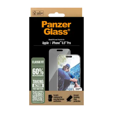 PanzerGlass ochranné sklo UWF Classic Fit pro iPhone 16 Pro Max-Clear