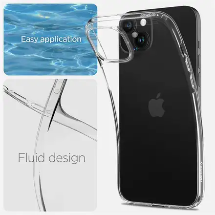 Spigen kryt Crystal Flex pro iPhone 15 - Crystal Clear