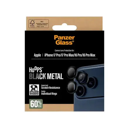 PanzerGlass ochranné sklo Hoops pro iPhone 17 Pro/17 Pro Max-Black