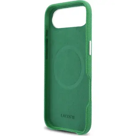 Lacoste Iconic Petit Pique Metal Logo MagSafe kryt iPhone Air zelený