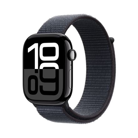 Apple Watch Series 10 GPS 42mm Klavírně černý hliník s inkoustovým sportovním řemínkem