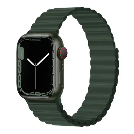 Devia řemínek Deluxe Series Sport3 Silicone Magnet Band 44/45/46mm - Sequoia