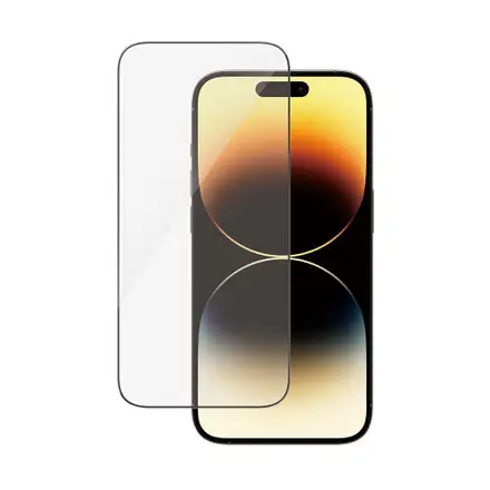 PanzerGlass ochranné sklo UWF AB s aplikátorem pro iPhone 14 Pro-Black Frame