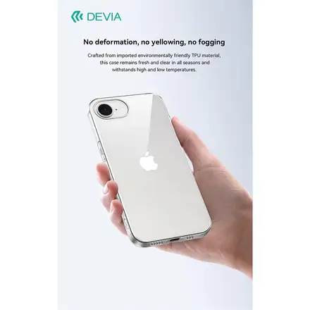 Devia kryt Naked TPU Case pro iPhone 16e/17e-Clear