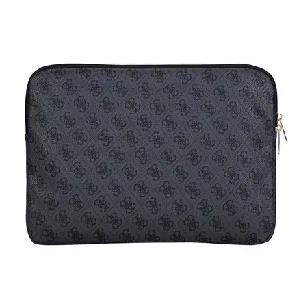 Guess Saffiano Triangle Metal Logo Pouzdo na MacBook 13/14" černé