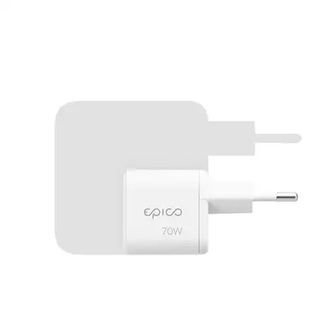Epico UltraBoost Micro AVS GaN 70W dynamický síťový adaptér EA70b - bílá