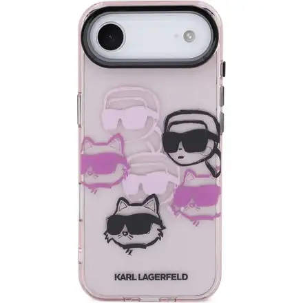 Karl Lagerfeld IML Multi K&CH Heads kryt iPhone Air růžový