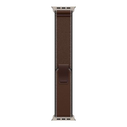 Apple Watch 49mm Dark Umber Trail Loop-M/L-Natural Titanium Finish