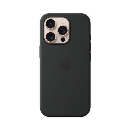 iPhone 16 Pro Silicone Case with MagSafe - Black