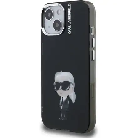 Karl Lagerfeld IML Aquarelle Karl kryt iPhone 15 černý