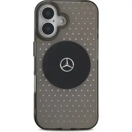 Mercedes PC/TPU Star Pattern MagSafe Zadní Kryt pro iPhone 16 Plus černý