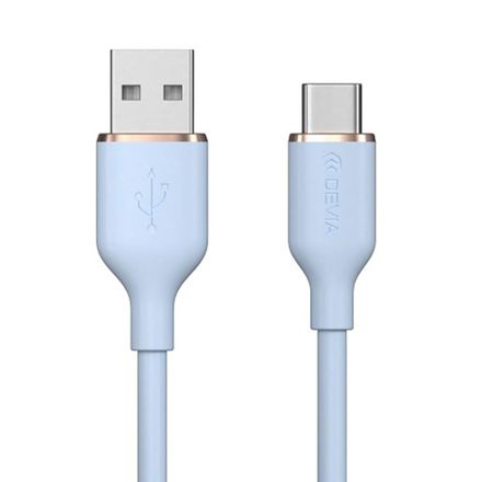 Devia kabel USB-A to USB-C Jelly Series Silicone Cable 1.2m - Blue