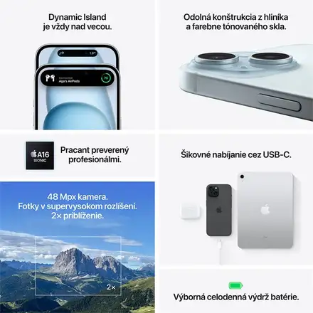 iPhone 15 128 GB Černý *Třída B*