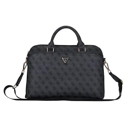 Guess PU 4G Triangle Logo Brašna na MacBook 13/14/15" černá