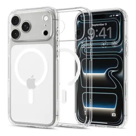 Spigen kryt Ultra Hybrid MagSafe pro iPhone 17 Pro Max/18 Pro Max - Clear White