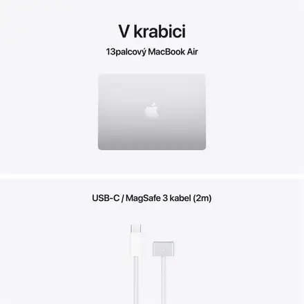 EDU MacBook Air 13" Apple M5 10core CPU 10core GPU 24GB 1TB Stříbrný CZ
