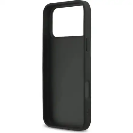Karl Lagerfeld Fixed Glitter Metal Ikonik kryt iPhone 17 Pro Max černý
