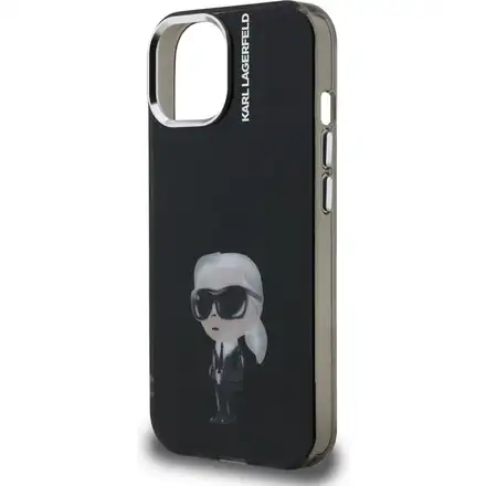 Karl Lagerfeld IML Aquarelle Karl kryt iPhone 15 černý
