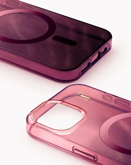 iDeal Fashion Clear Case MagSafe iPhone 13/14/15/16e/17e Cherry Lacquer