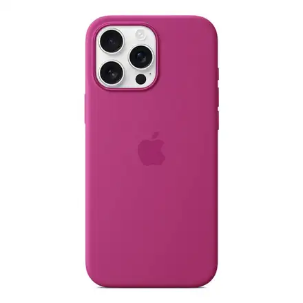 iPhone 16 Pro Max Silicone Case with MagSafe - Fuchsiová