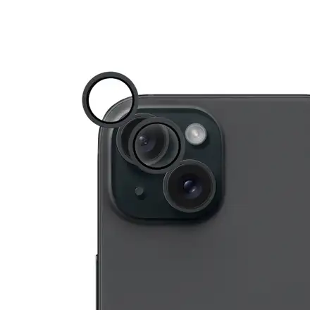 iStores by Epico Aluminium Lens Protector pro Apple iPhone 15/15 Plus - černá