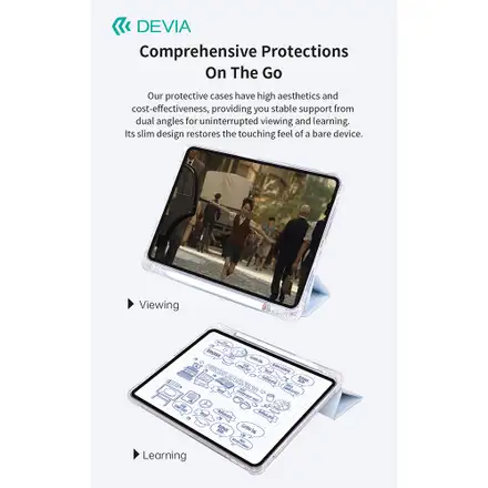 Devia pouzdro Cool Series Protective Case pro iPad 10.2" 2019/2020/2021 - Blue
