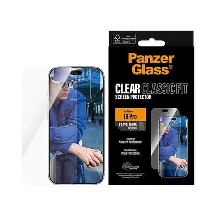 PanzerGlass ochranné sklo UWF Classic Fit pro iPhone 18 Pro-Clear