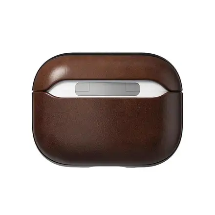 Nomad pouzdro Leather Case Horween pro Apple Airpods Pro 2-Rustic Brown