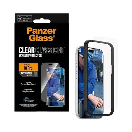PanzerGlass ochranné sklo UWF Classic Fit pro iPhone 18 Pro-Clear