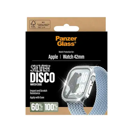 PanzerGlass ochranné sklo Disco pro Apple Watch 10/11 42mm - Bing Silver