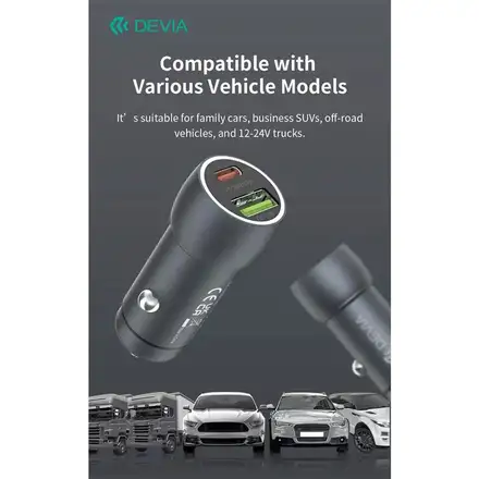 Devia držák do auta Smart Series Magnetic Air Outlet Vehicle Bracket - Black