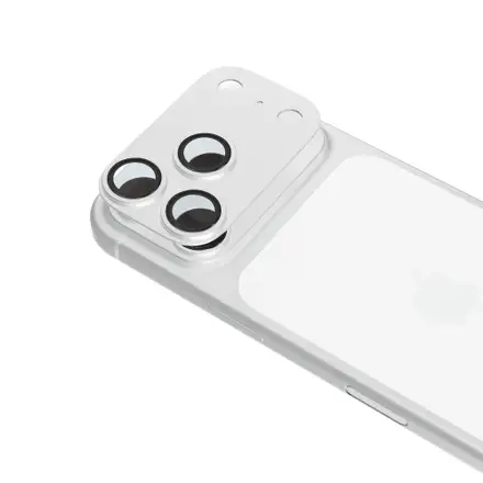 Epico Aluminium AntiReflective Lens & Island Protector pro iPhone 18 Pro - stříbrná
