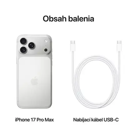 iPhone 17 Pro Max 512GB Stříbrný *Třída B*