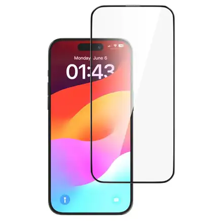 Devia ochranné sklo Star Series Full Screen pro iPhone 17e/16e - Black Frame
