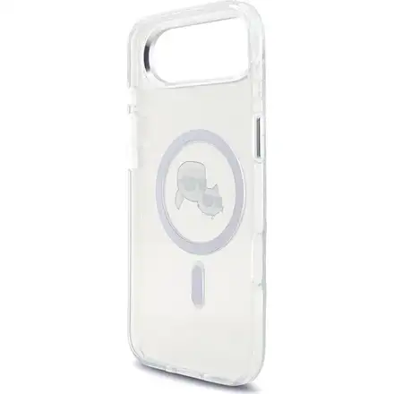 Karl Lagerfeld IML K&CH Heads Metal Frame MagSafe MagSafe kryt iPhone Air průhledná