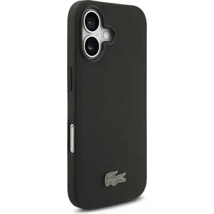Lacoste Iconic Petit Pique MagSafe kryt + peněženka iPhone 17 černý