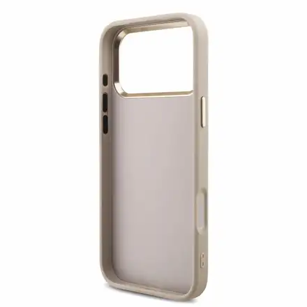 Guess PU 4G Metal Logo Strap kryt iPhone 18 Pro růžový