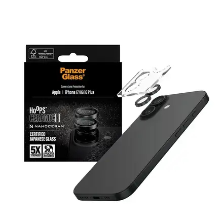PanzerGlass ochranné sklo Hoops pro iPhone 17/16/16 Plus - Ceramic II