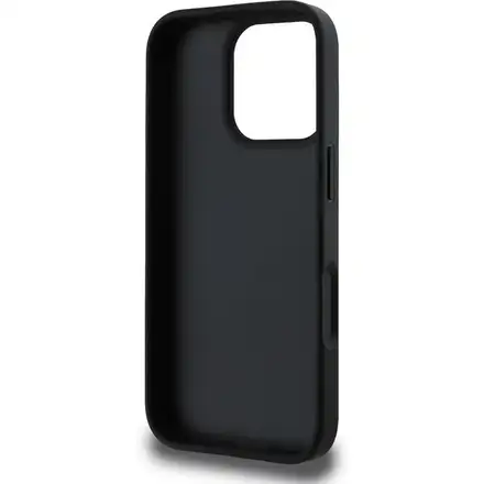 Guess PU 4G Metal Logo kryt iPhone 16 Pro šedý