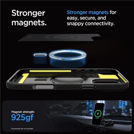Spigen kryt Rugged Armor MagSafe pro iPhone 16 Pro Max - Matte Black