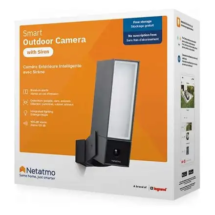 Netatmo kamera Presence with Siren-Black