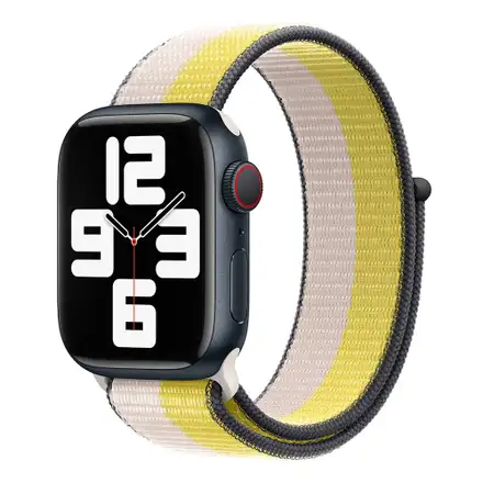 Devia řemínek Nylon Braided Two-Tone Loop pro Apple Watch 44/45/46mm - Oat Milk